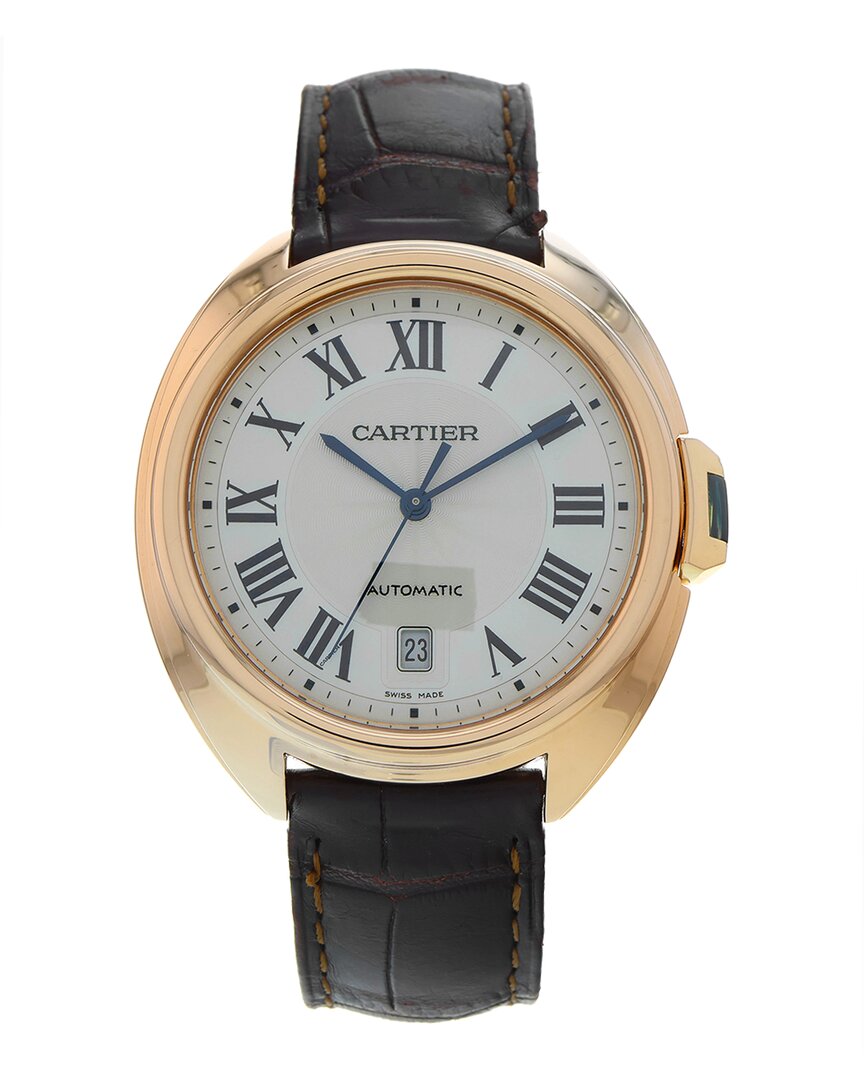 Shop Cartier Men's Cle Watch Circa 2015 (authentic )