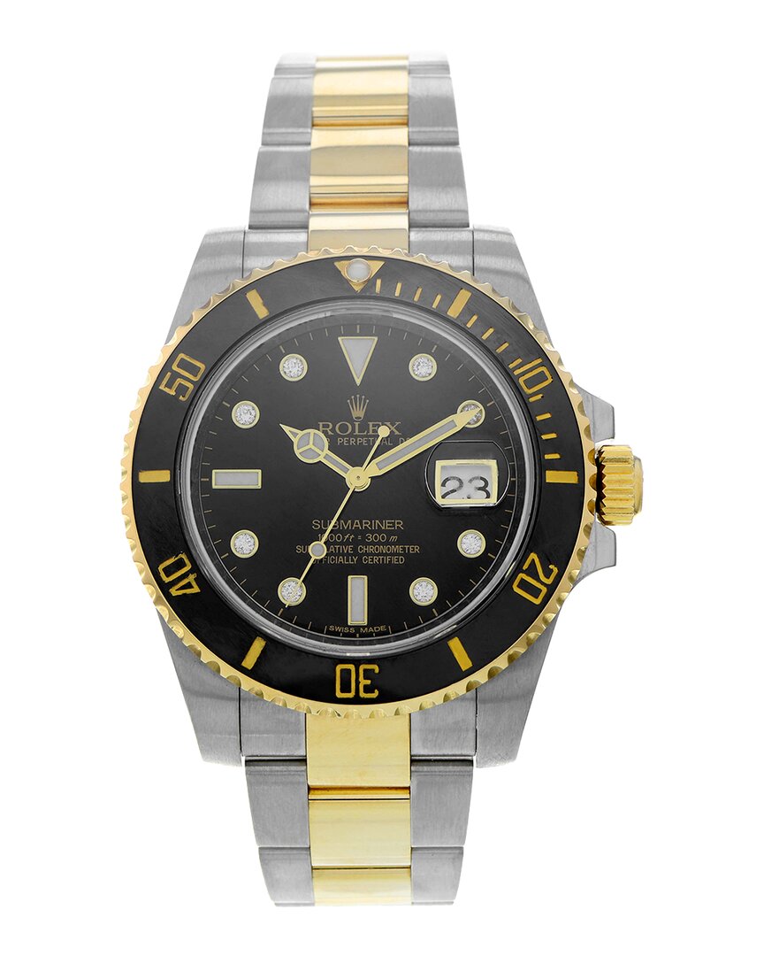 Shop Heritage Rolex Men's Submariner Diamond Watch, Circa 2010 (authentic Pre-  Owned)