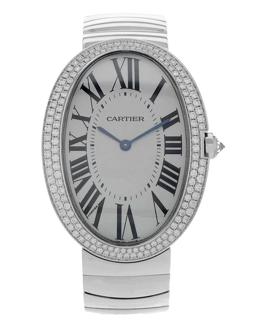 Shop Cartier Women's Baignoire Diamond Watch Circa 2010s (authentic )