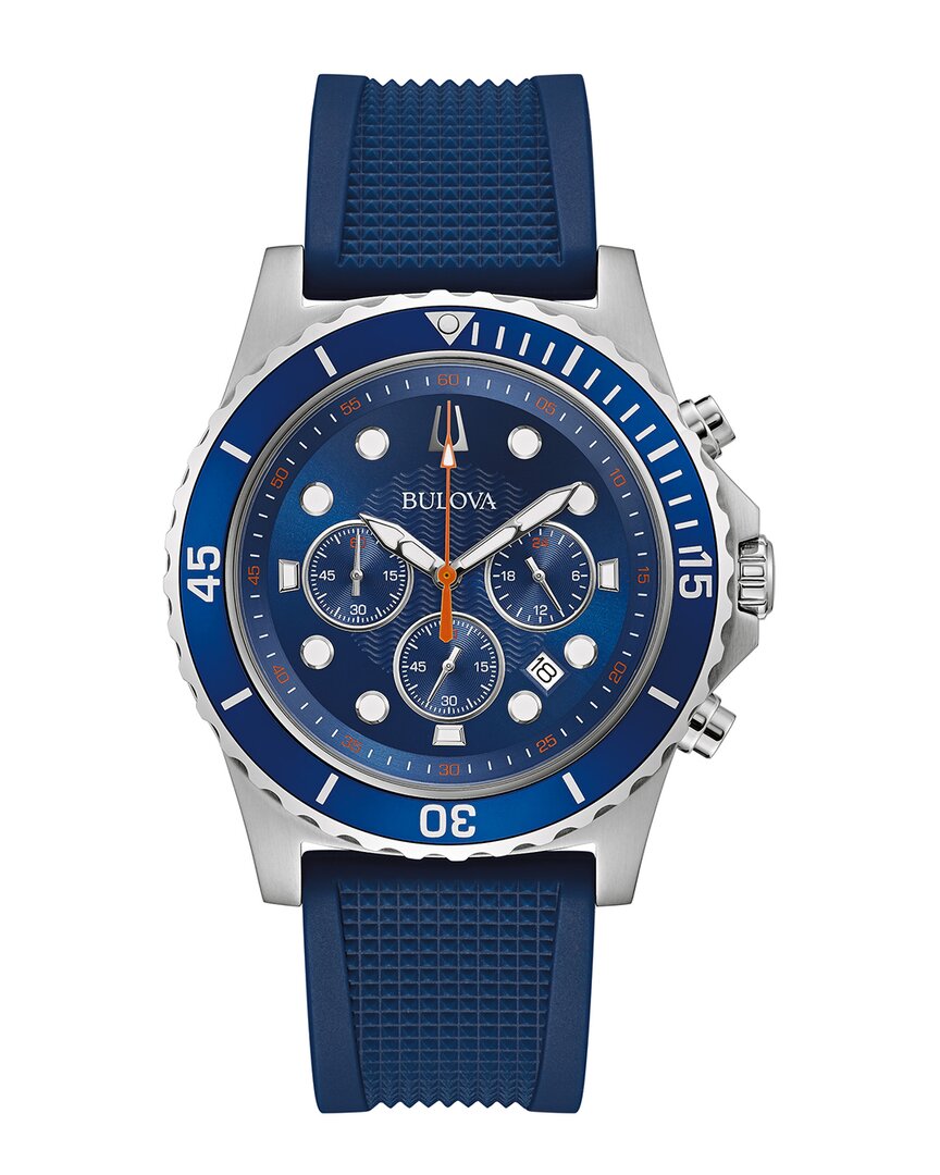 Bulova Men's Watch & Bracelet In Blue
