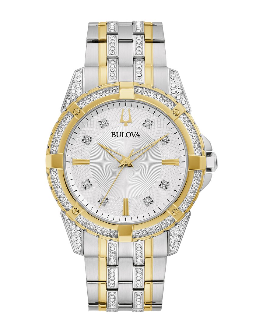 Bulova Men's Watch & Bracelet In Gold