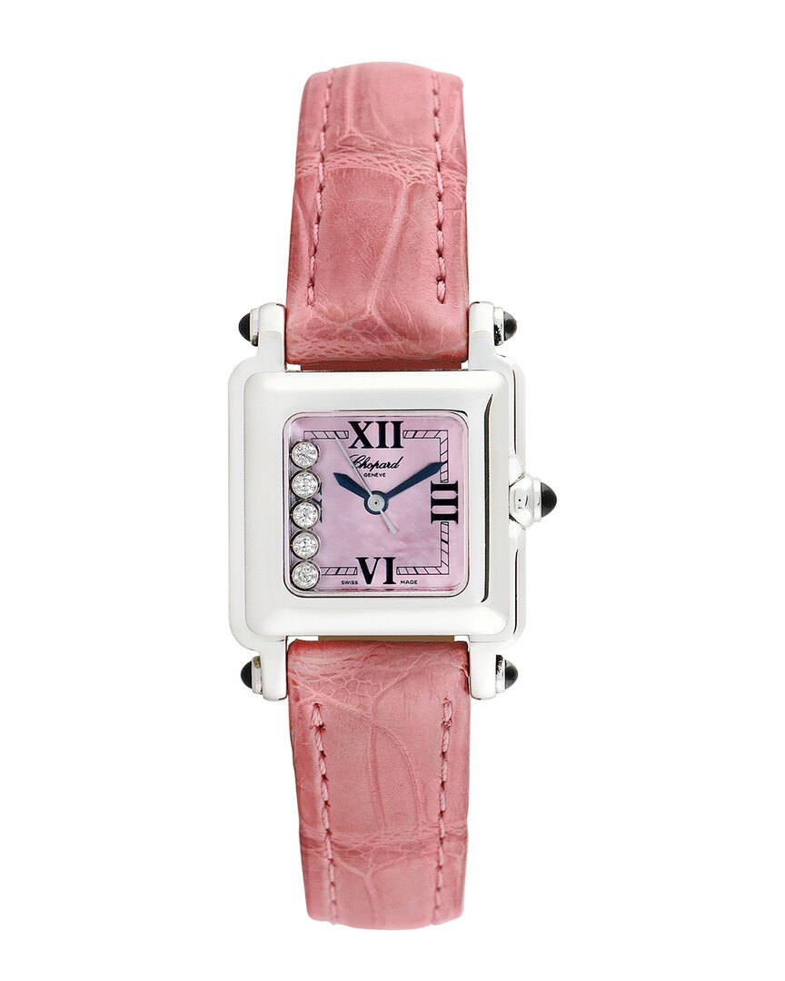 Chopard Women's Sport Diamond Watch, Circa 2000s (authentic ) In Pink