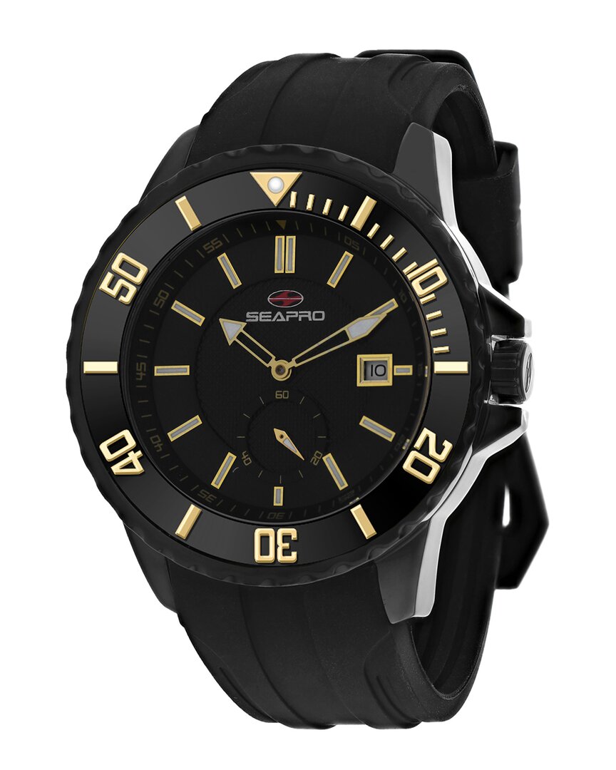 Seapro Force Black Dial Mens Watch Sp0514 In Black / Gold Tone / Yellow