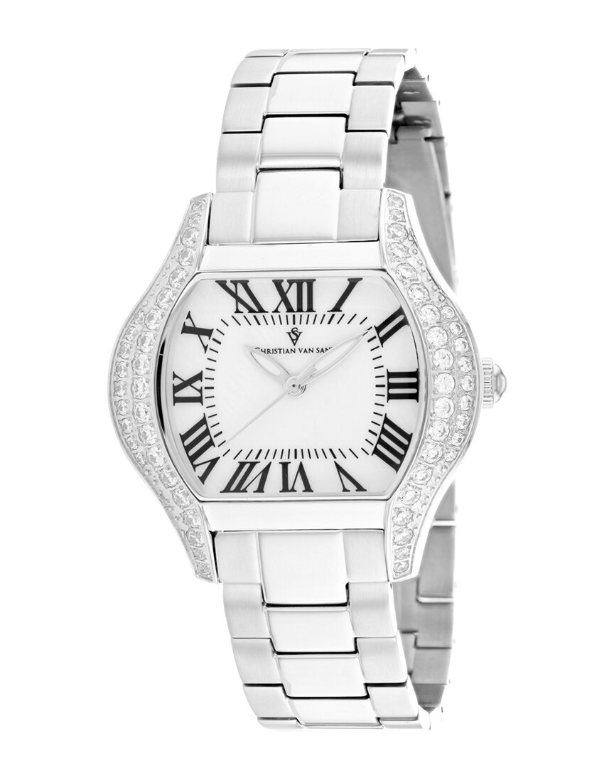 Christian Van Sant Bianca Quartz White Dial Ladies Watch Cv1830