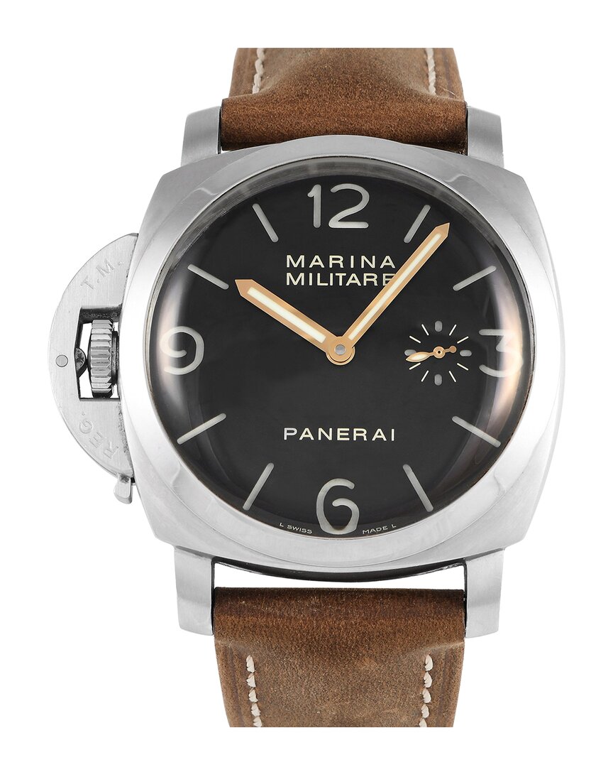Panerai Men's Luminor Watch (authentic Pre-loved) In Brown