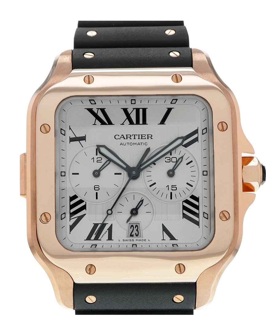 Shop Cartier Men's Santos Watch, Circa 2020 (authentic )