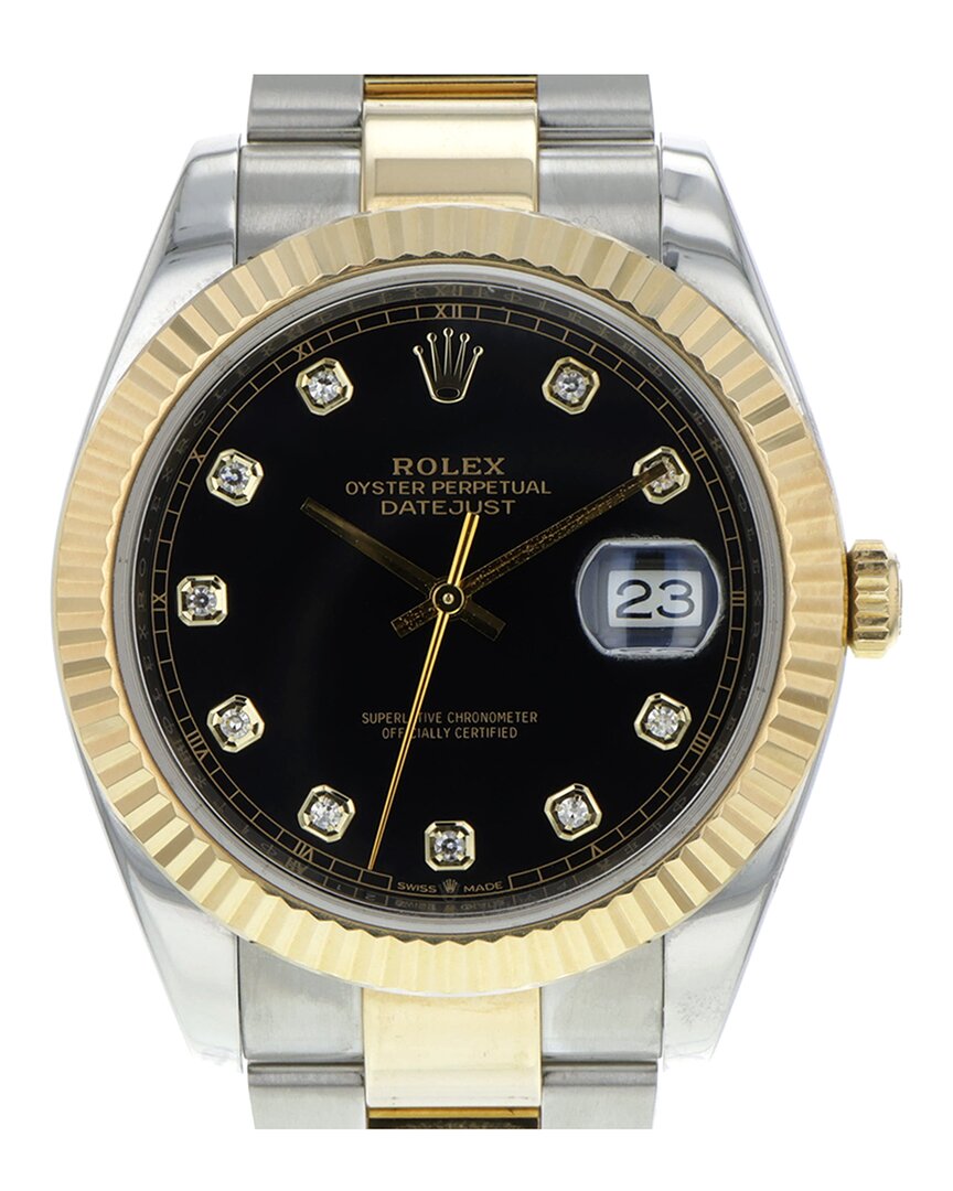 Shop Heritage Rolex Rolex Men's Datejust 41mm Diamond Watch (authentic )