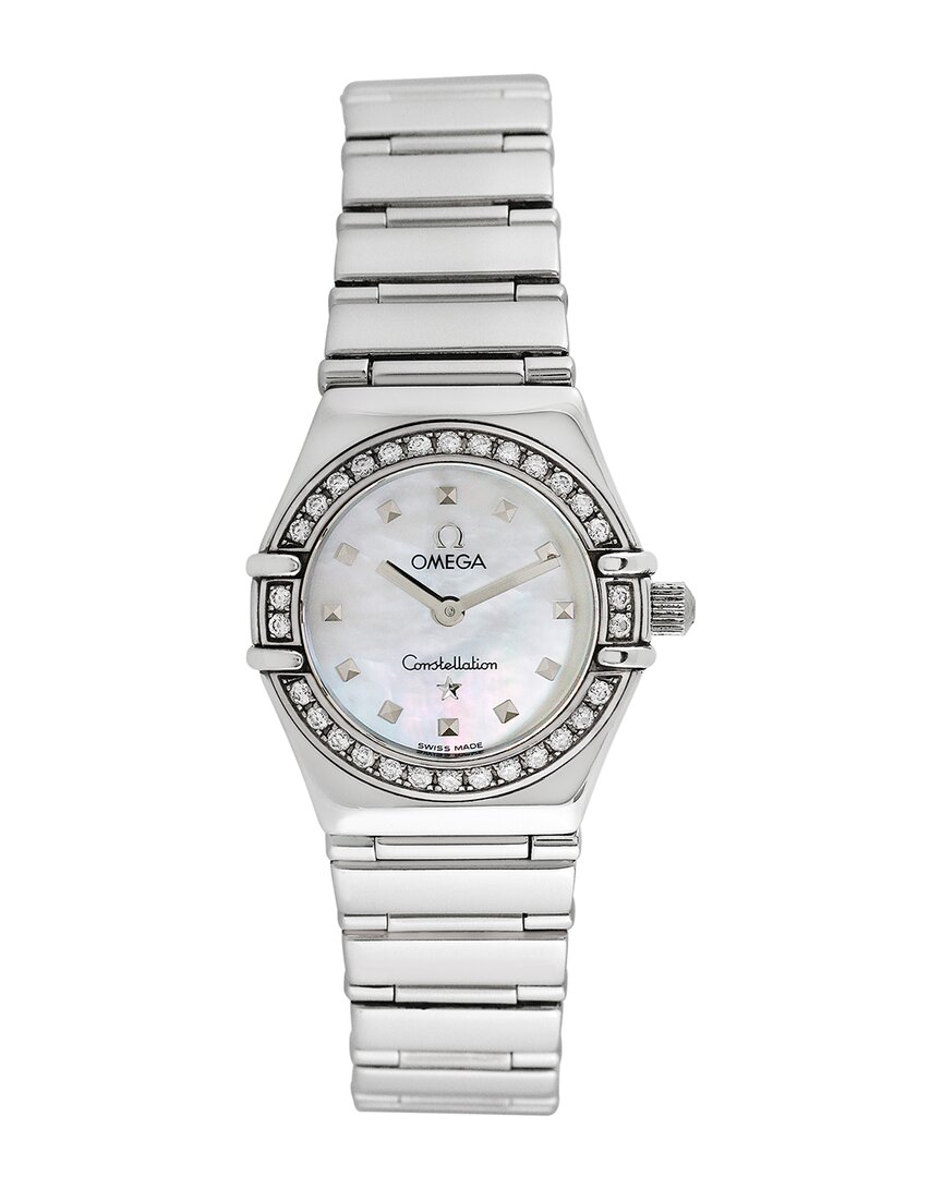 Shop Omega Women's Constellation Diamond Watch, Circa 1990s (authentic )
