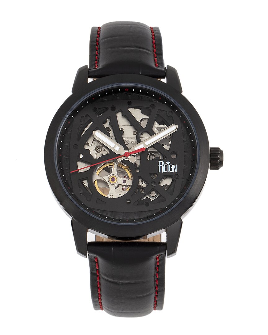 Reign Rudolf Automatic Black Dial Men's Watch Reirn5904 In Black / Skeleton