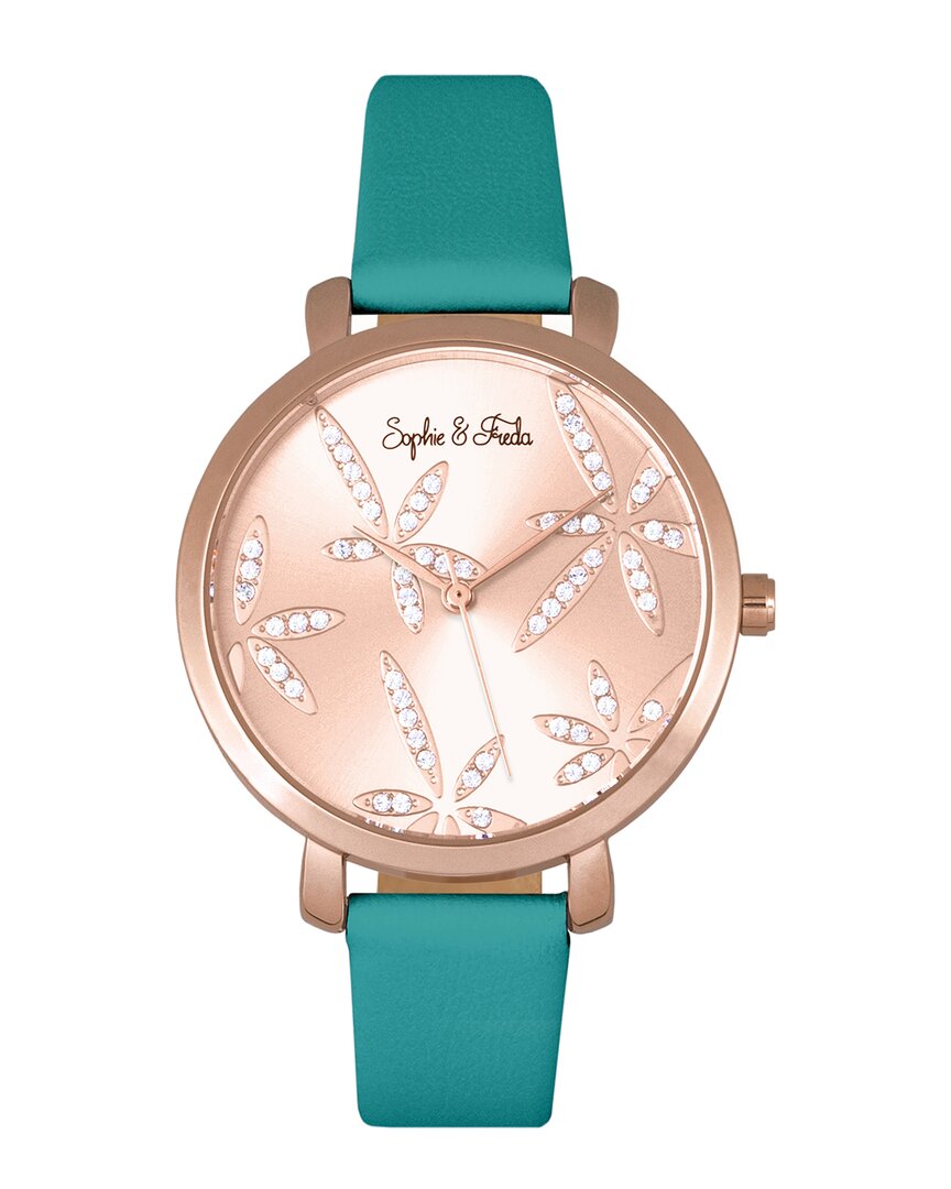 Sophie And Freda Key West Rose Gold Dial Ladies Watch Sf4308 In Gold / Gold Tone / Rose / Rose Gold / Rose Gold Tone / Teal