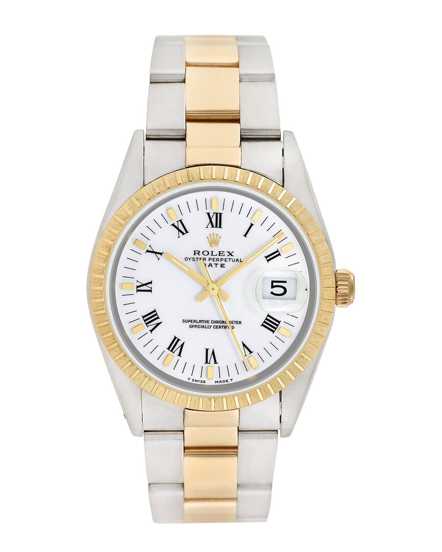 Shop Heritage Rolex Rolex Men's Date Watch, Circa 1990s (authentic )