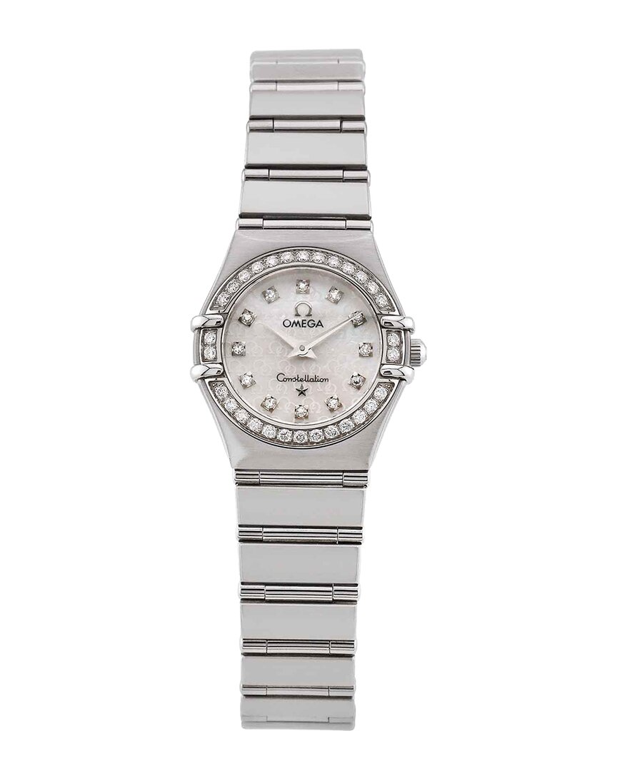 Omega Women's Constellation Diamond Watch In Metallic