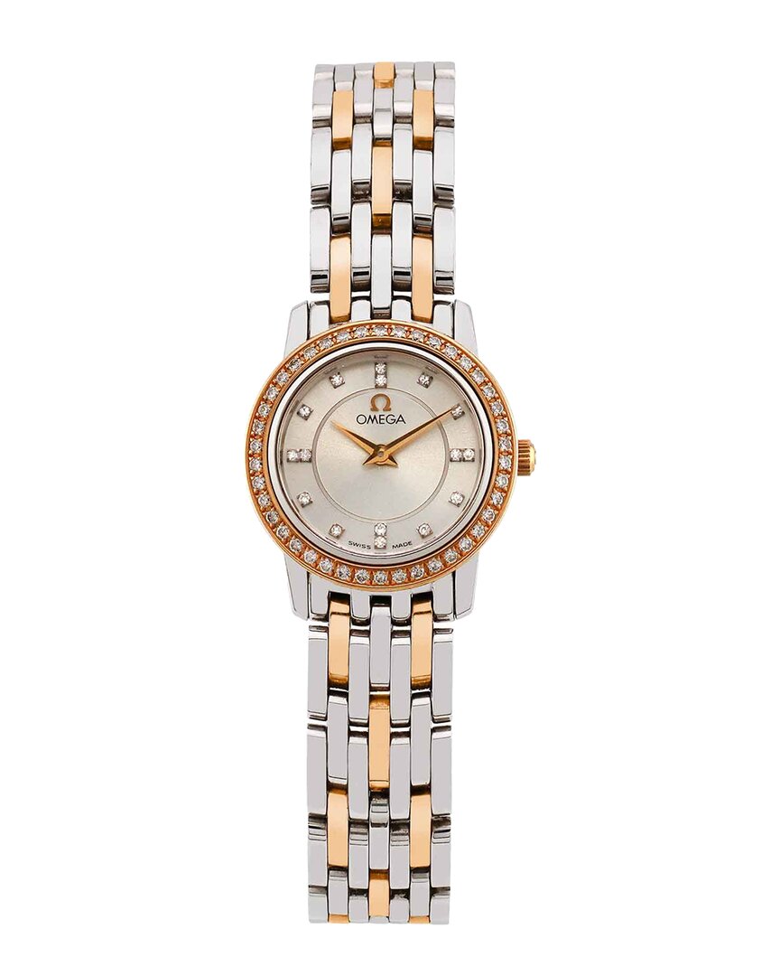 Shop Omega Women's De Ville Diamond Watch, Circa 1990s (authentic )