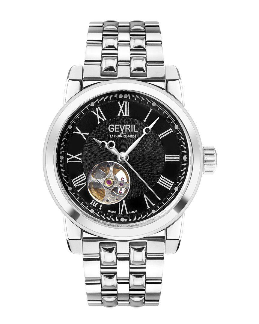 Gevril Madison Automatic Black Dial Men's Watch 2580