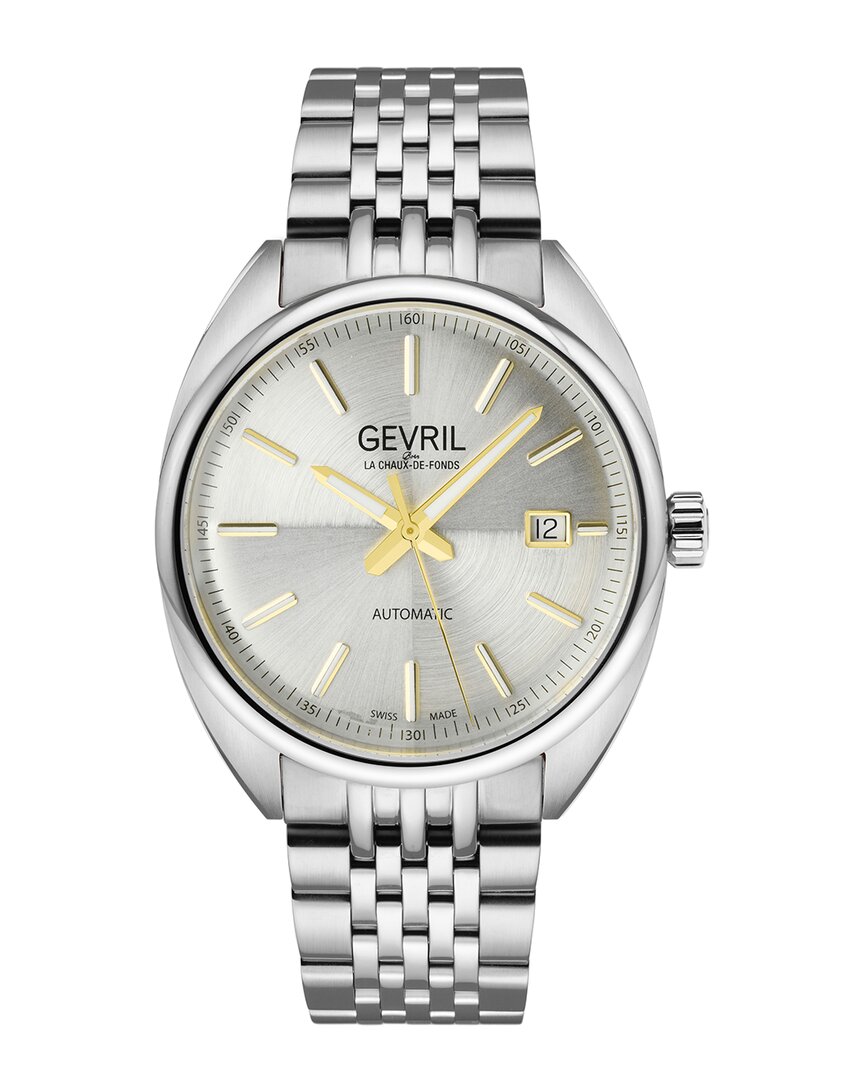 Gevril Five Points Automatic Watch In Gold Tone / Silver
