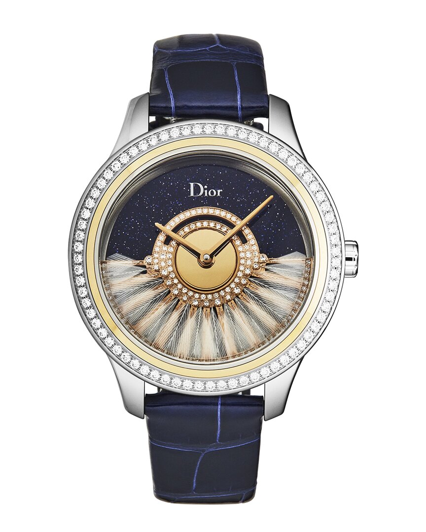 Dior Women's Grand Bal Diamond Watch, Circa 2020s In Blue
