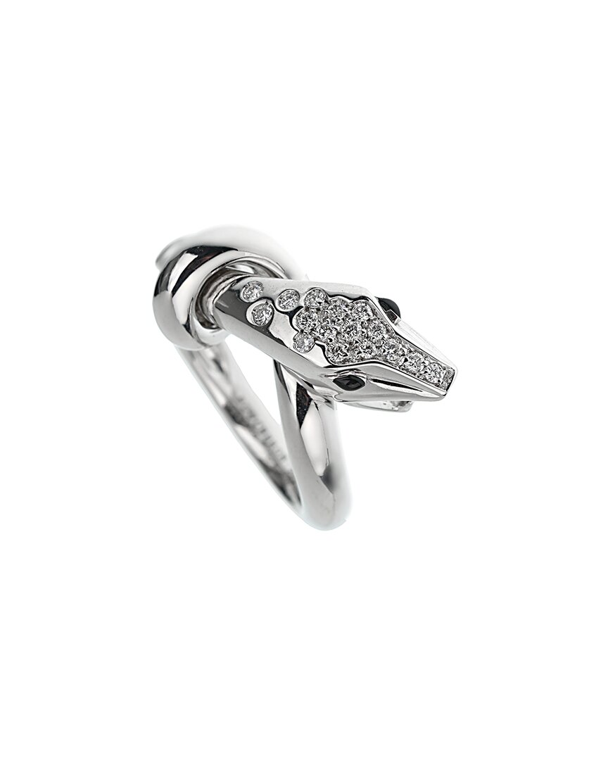 BOUCHERON BOUCHERON 18K 0.30 CT. TW. DIAMOND KAA SNAKE RING (AUTHENTIC PRE-OWNED)