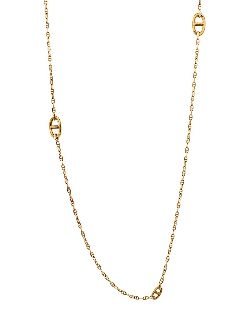 Pre-owned Hermes Hermès 18k Farandole Sautoir Necklace (authentic ) In Gold