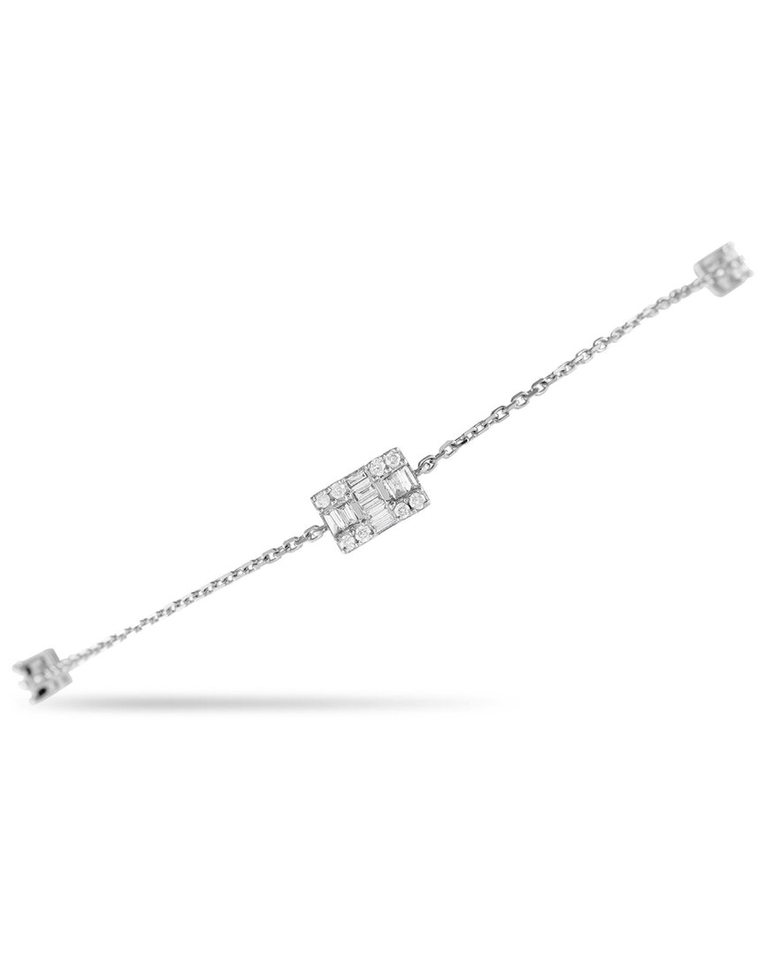 Diamond Select Cuts 14k 0.25 Ct. Tw. Diamond Station Bracelet In White