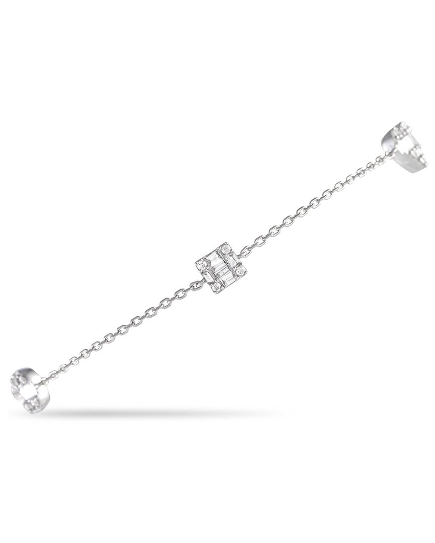 Diamond Select Cuts 14k 0.28 Ct. Tw. Diamond Station Bracelet In White