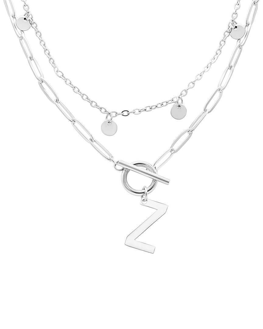 Adornia Stainless Steel Initial Necklace