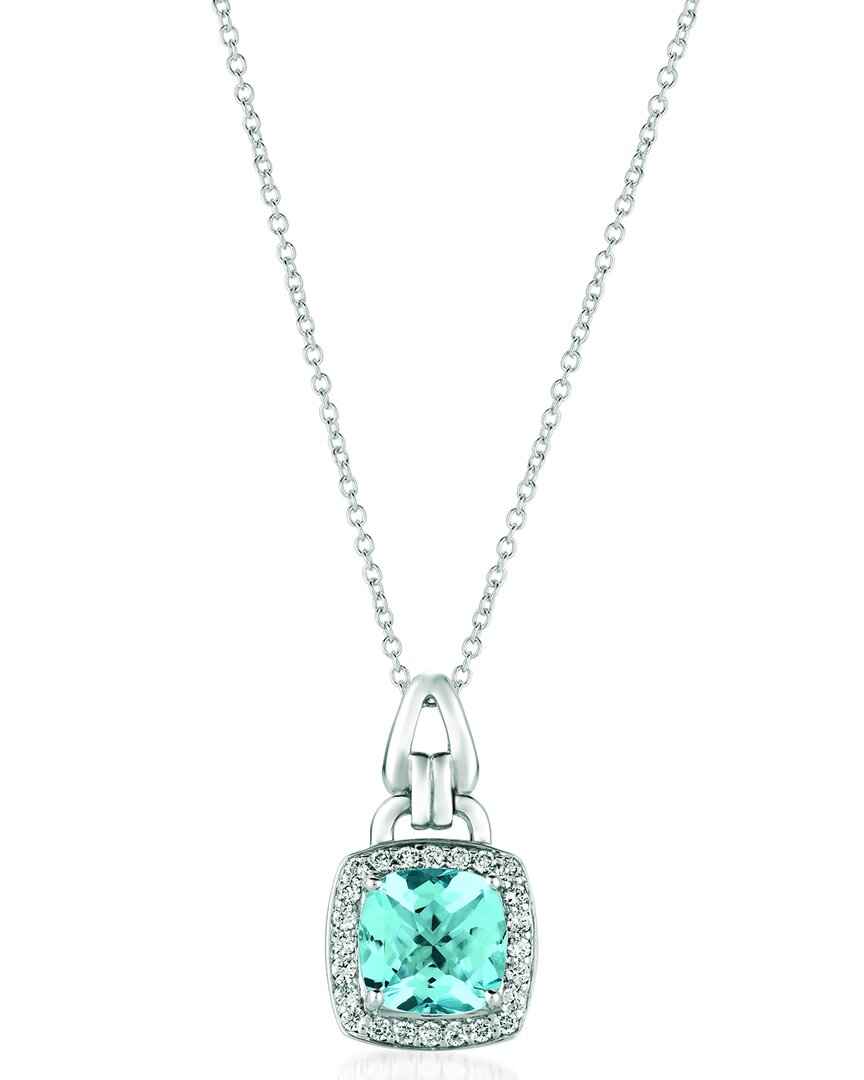 Le Vian 14k 1.76 Ct. Tw. Diamond & Aquamarine Pendant