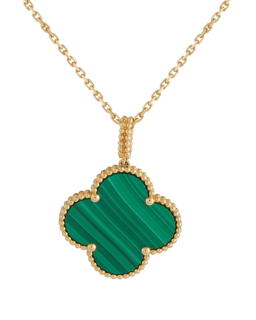 Van Cleef & Arpels 18k Malachite Necklace (authentic Pre-loved) In Green