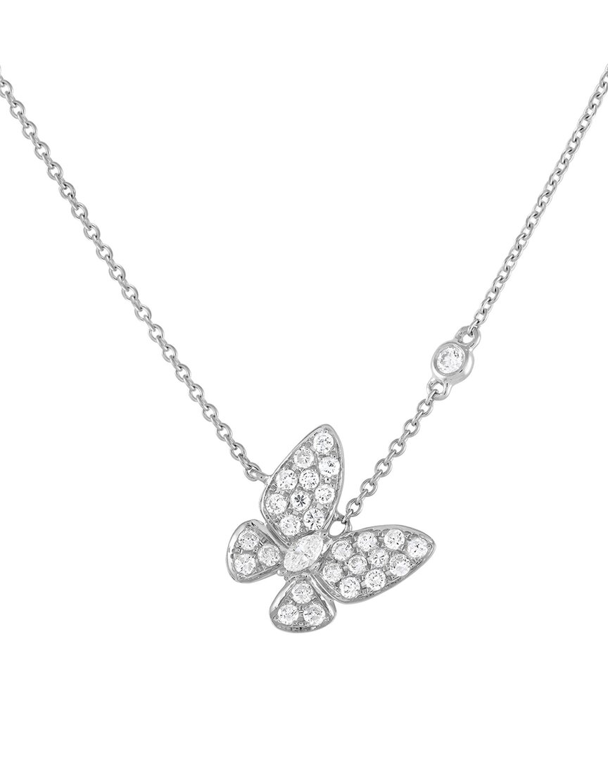 Diamond Select Cuts 18k 0.71 Ct. Tw. Diamond Butterfly Necklace