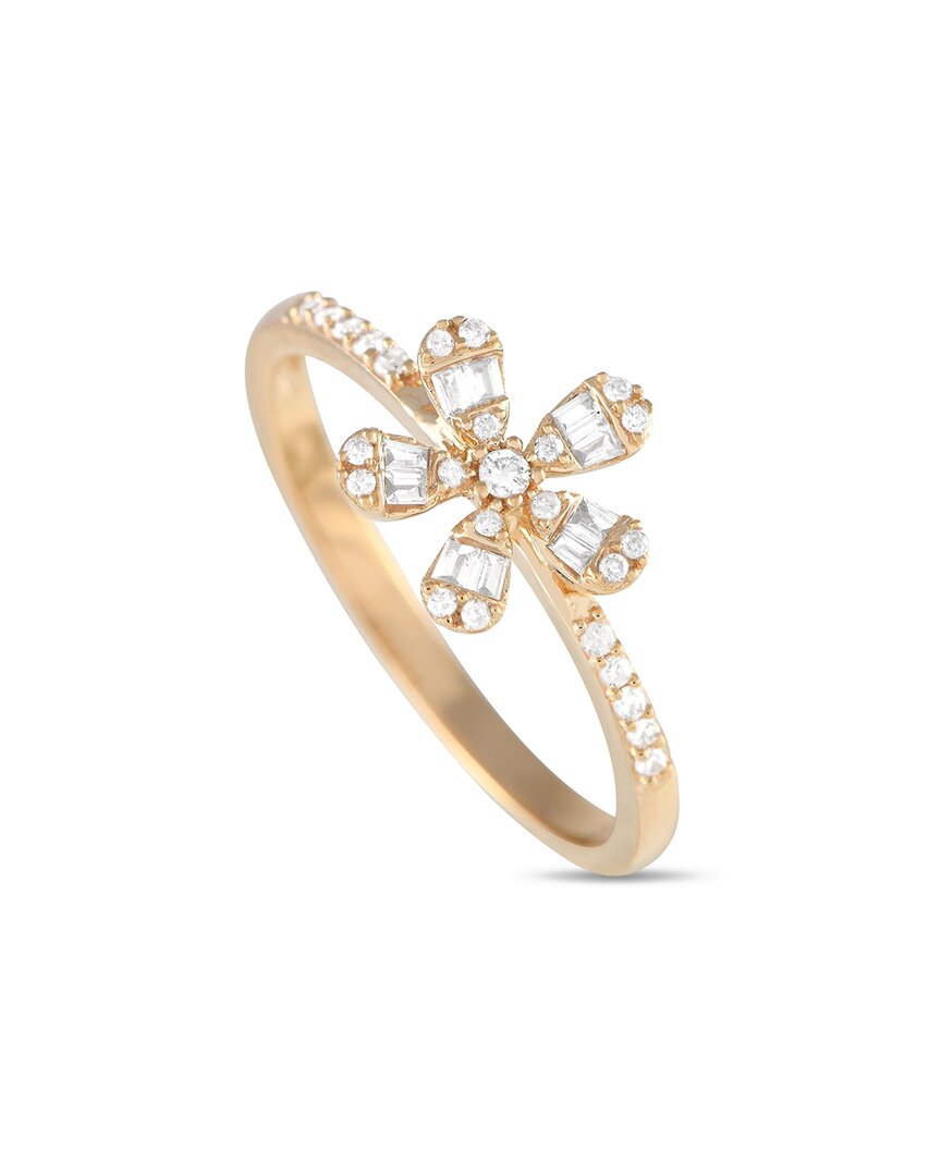Diamond Select Cuts 14k 0.20 Ct. Tw. Diamond Flower Ring