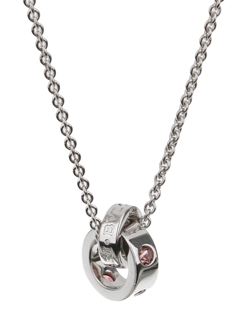 Bulgari 18k 0.50 Ct. Tw. Gemstone Pendant Necklace (authentic )