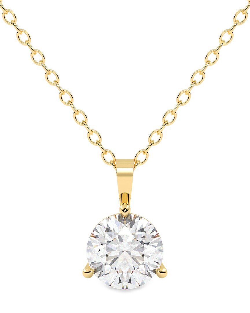 Lab Grown Diamonds 14k 1.00 Ct. Tw. Lab-grown Diamond Necklace In Gold