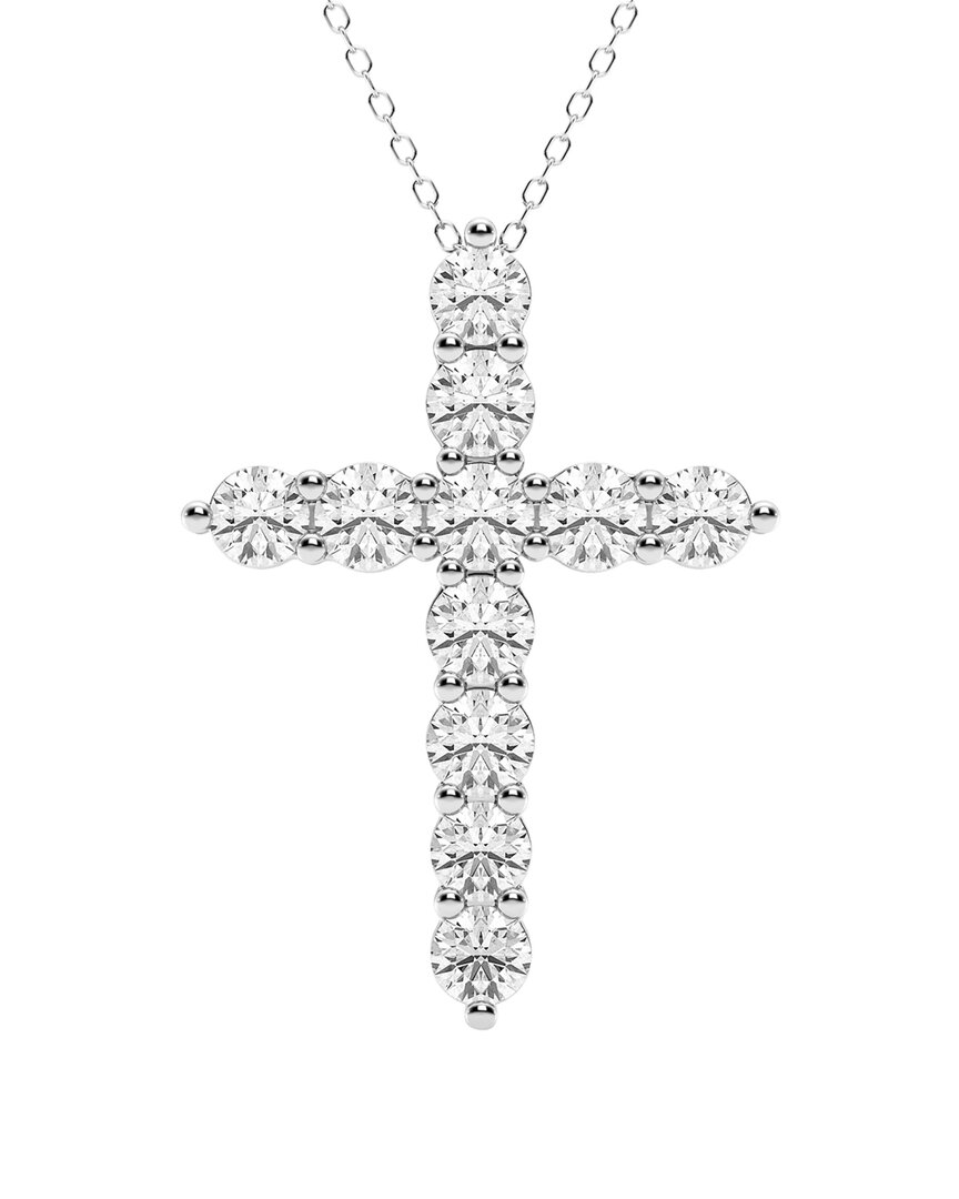 Lab Grown Diamonds 14k 3.00 Ct. Tw. Lab-grown Diamond Cross Pendant