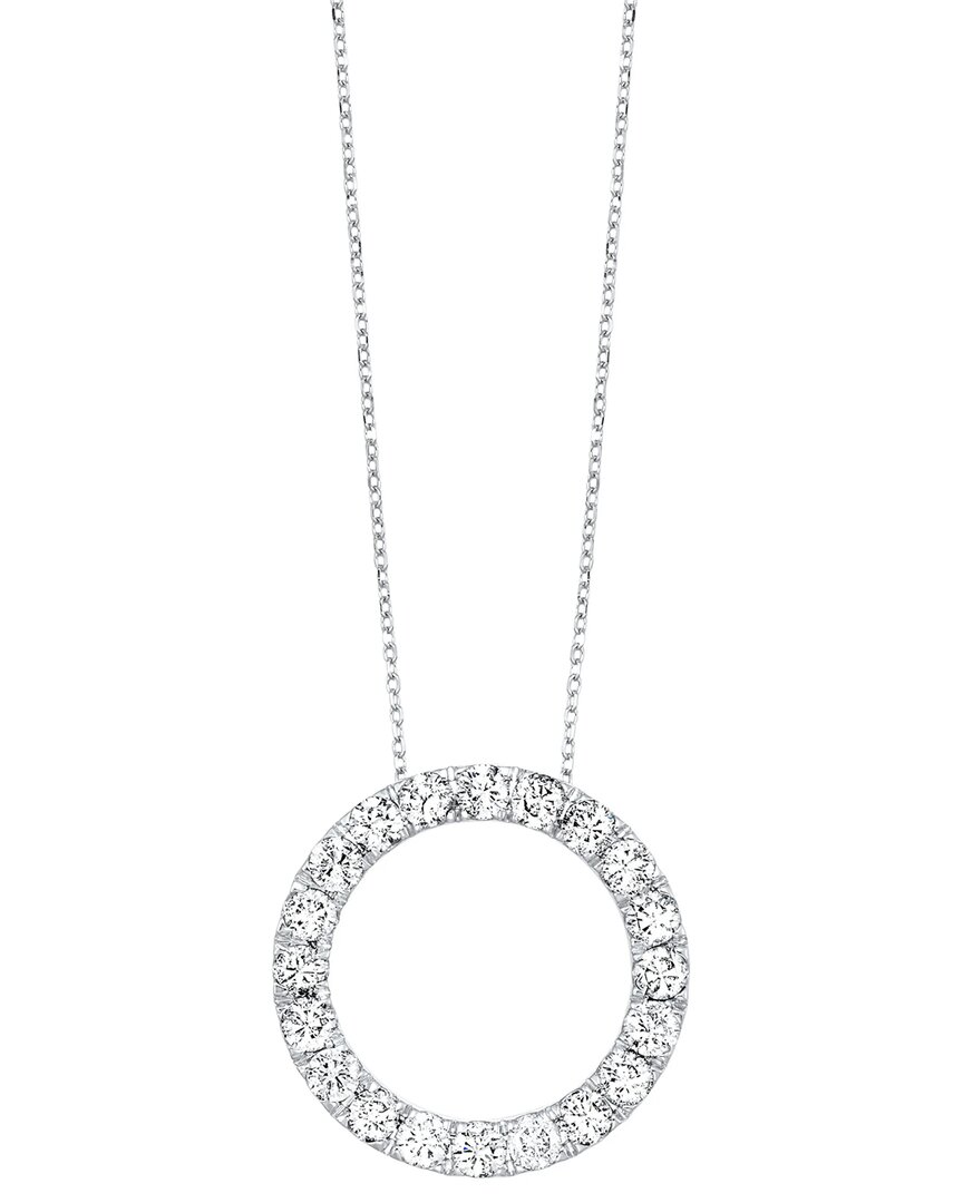 Lab Grown Diamonds 14k 0.50 Ct. Tw. Lab-grown Diamond Circle Pendant