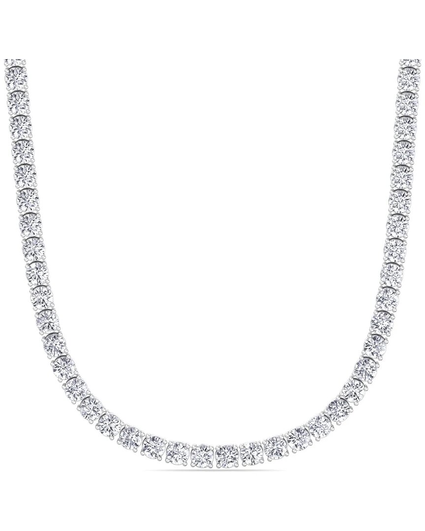 Lab Grown Diamonds 14k 30.00 Ct. Tw. Lab-grown Diamond Straight Line Necklace
