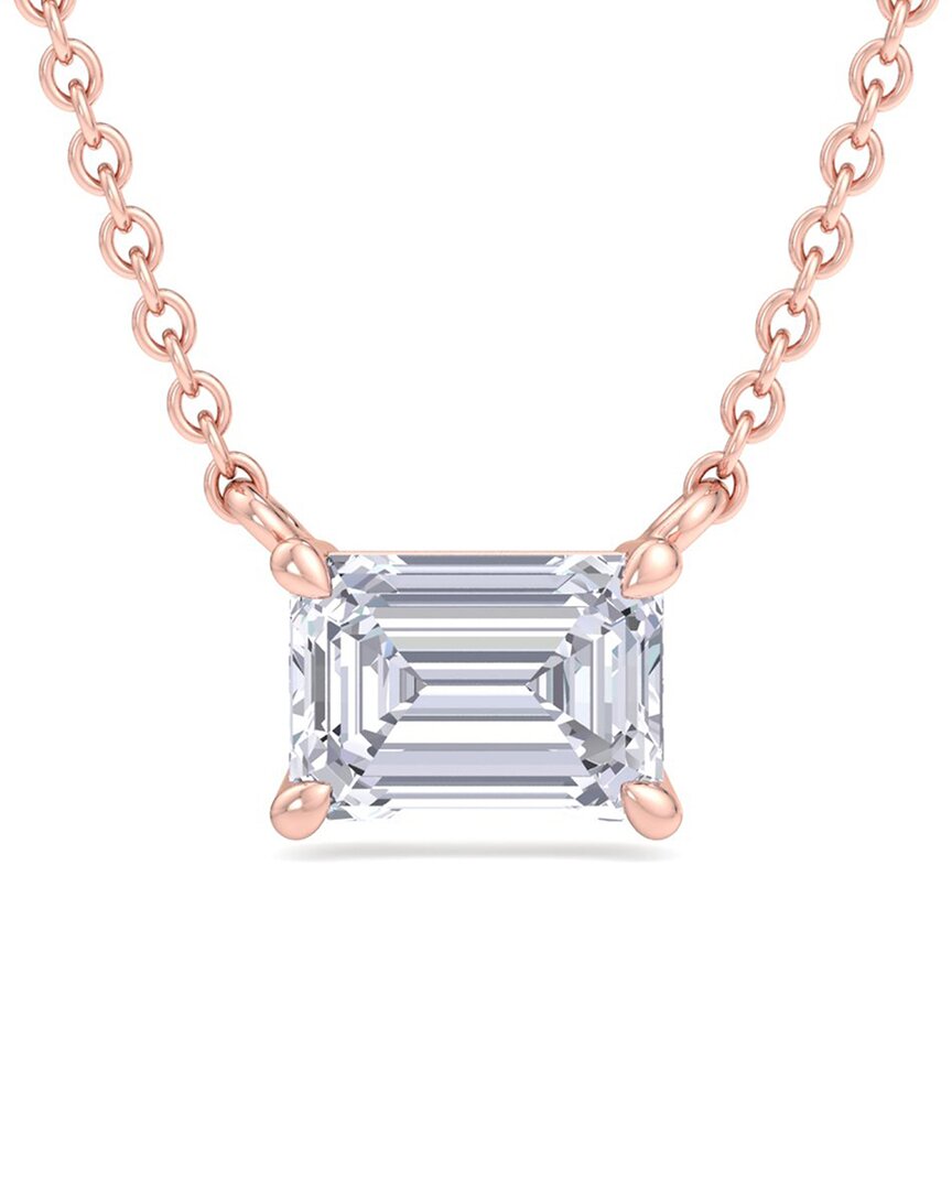 Lab Grown Diamonds 14k Rose Gold 2.00 Ct. Tw. Lab-grown Diamond Solitaire Pendant