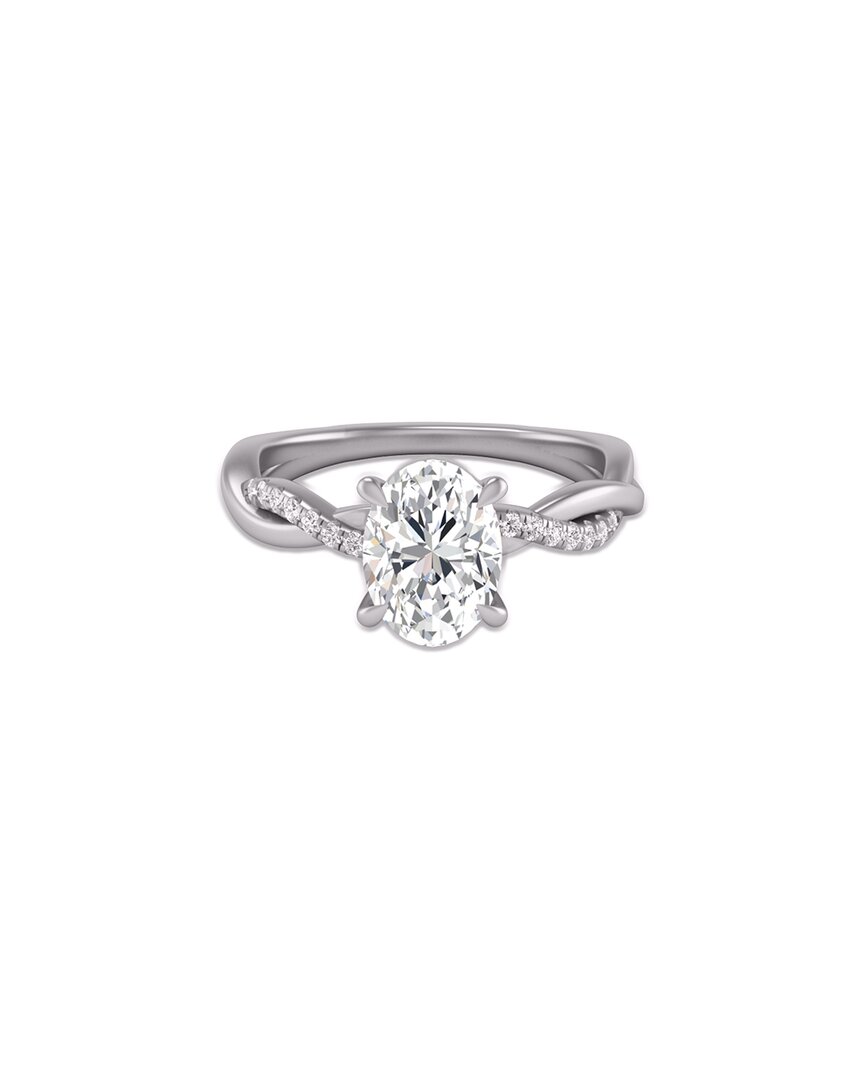 Lab Grown Diamonds 14k 2.50 Ct. Tw. Lab-grown Diamond Agatha Ring In Metallic