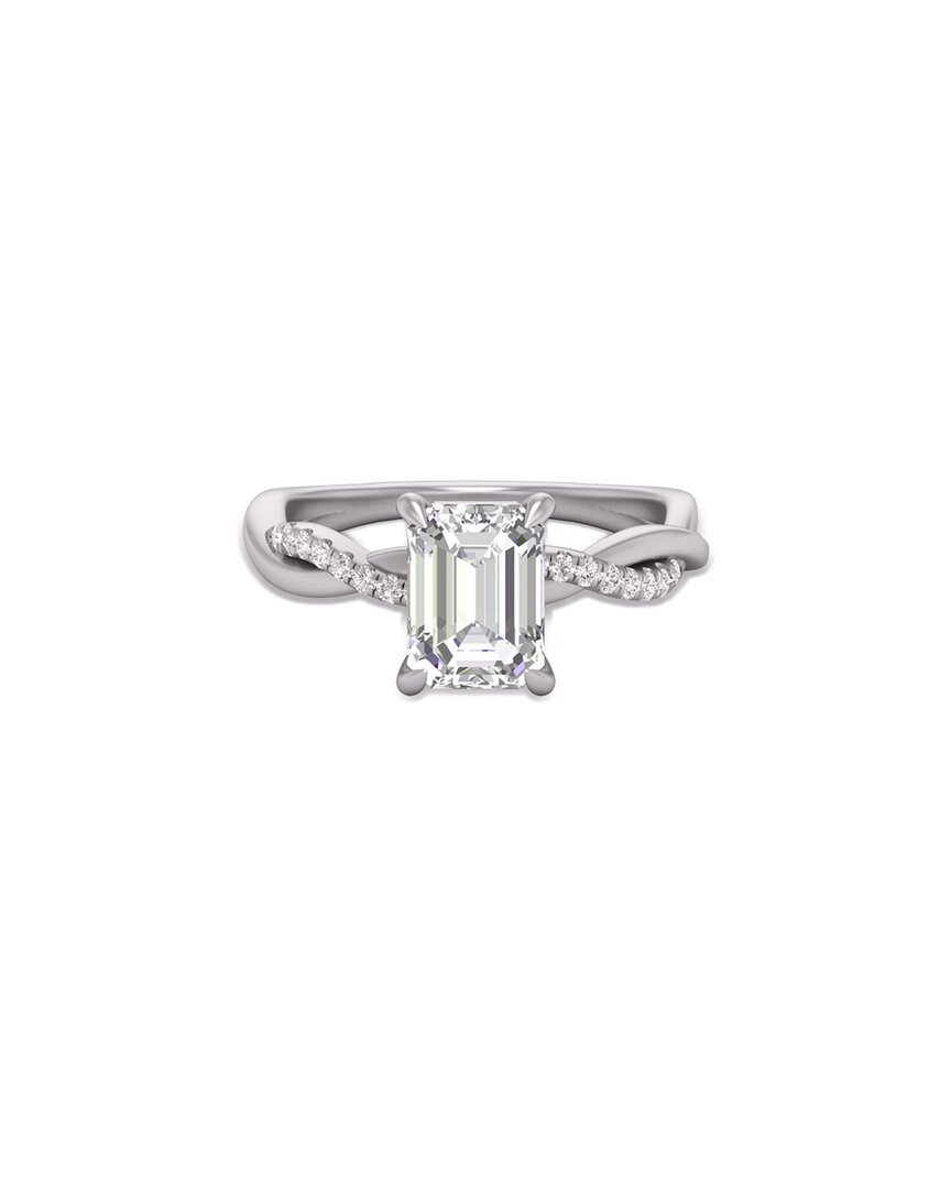 Lab Grown Diamonds 14k 3.00 Ct. Tw. Lab-grown Diamond Agatha Ring In Metallic