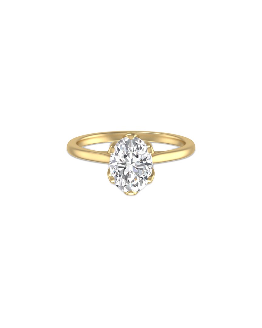 Lab Grown Diamonds 14k 2.00 Ct. Tw. Lab-grown Diamond Classic Lotus Ring