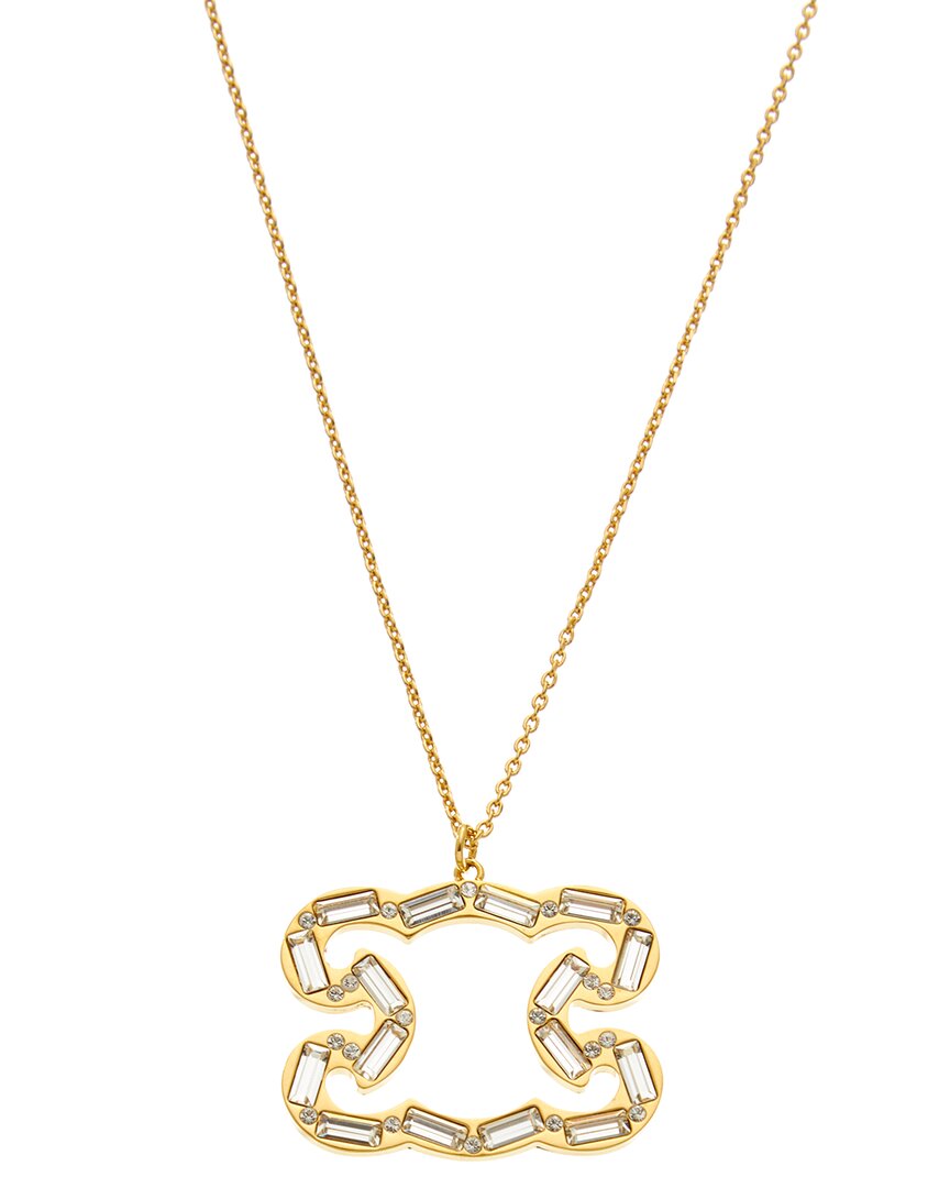 Celine Triomphe Frame Sparkle Necklace