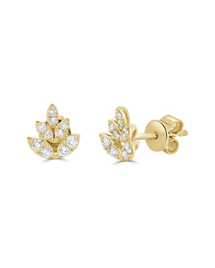 Sabrina Designs 14k 0.22 Ct. Tw. Diamond Floral Studs