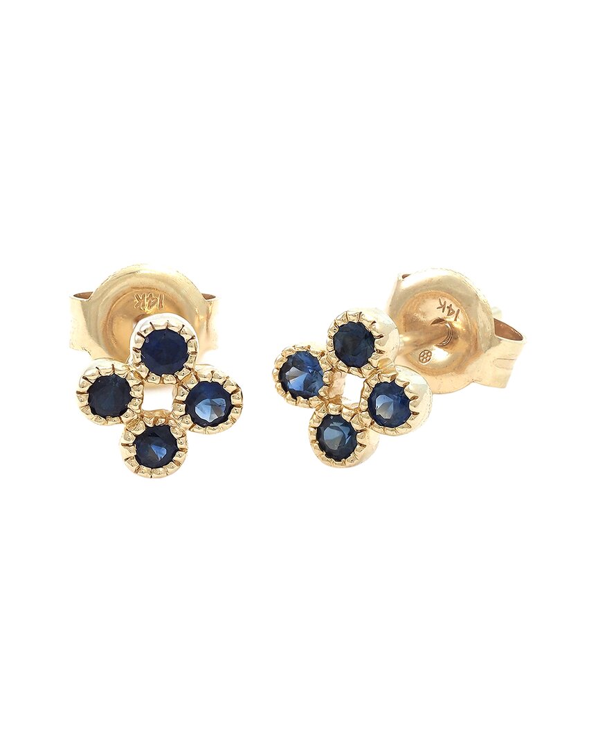 Gemstones 14k 0.36 Ct. Tw. Sapphire Earrings
