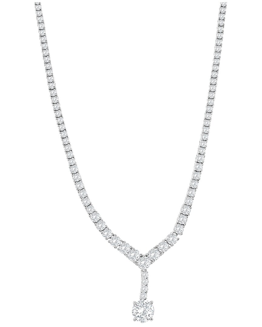 Jewels By Viomo 18k 12.16 Ct. Tw. Diamond Graduated Tennis Necklace