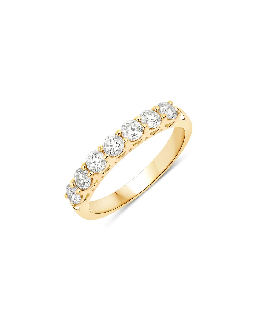 Diana M Lab Grown Diamonds Diana M 14k 0.77 Ct. Tw. Lab-grown Diamond Half-eternity Ring