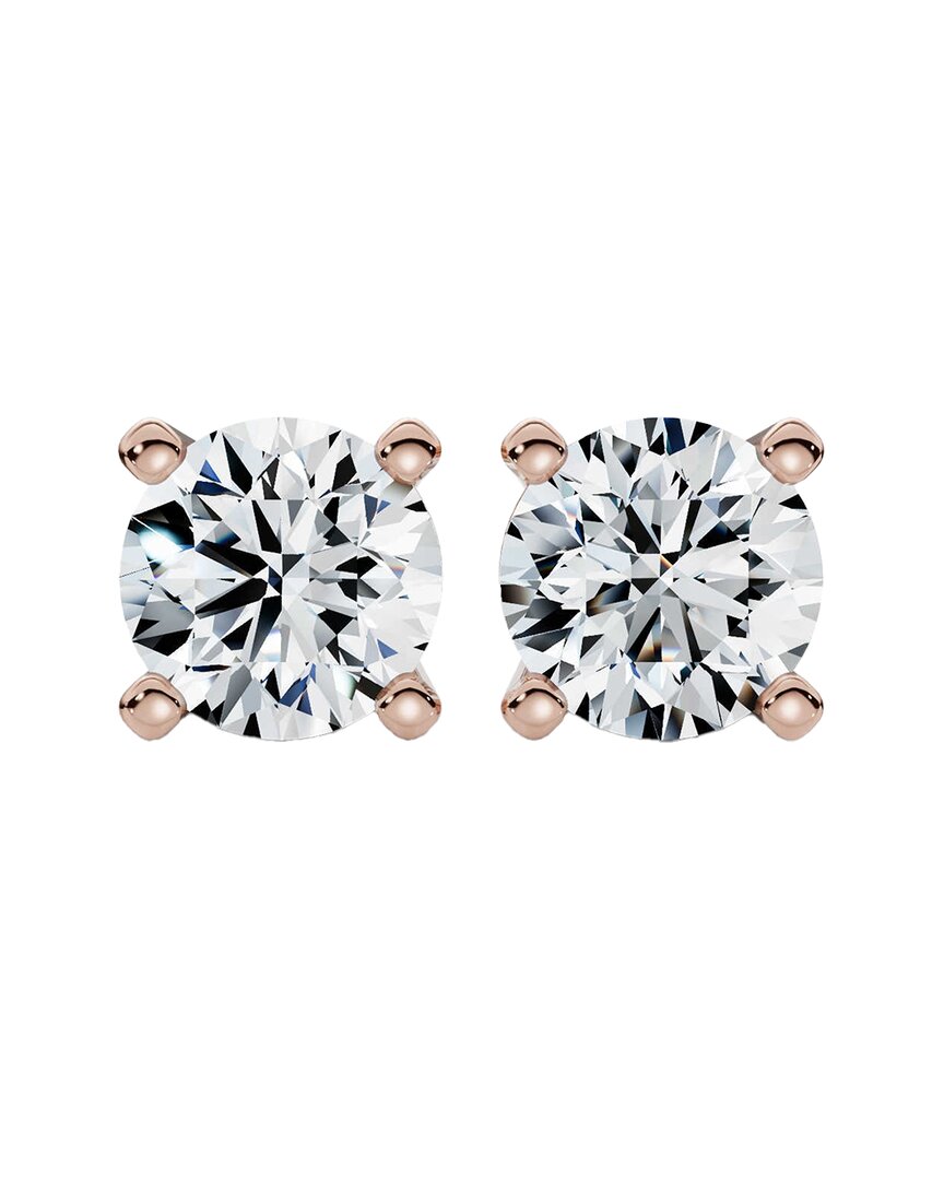 Lab Grown Diamonds 14k Rose Gold 4.00 Ct. Tw. Lab-grown Diamond Studs