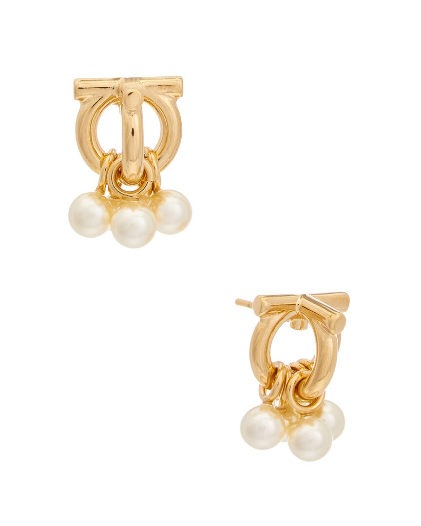 Ferragamo Gancini Earrings In Gold