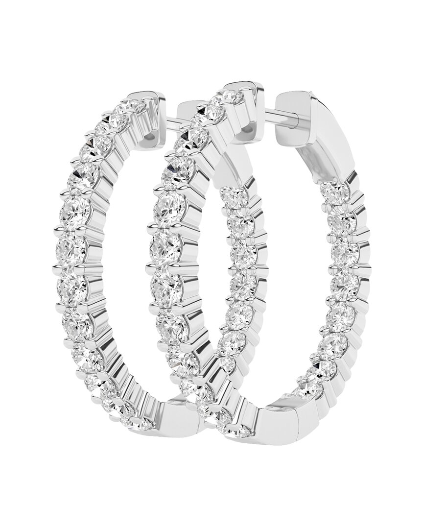 Lab Grown Diamonds 14k 3.00 Ct. Tw. Lab-grown Diamond Hoops