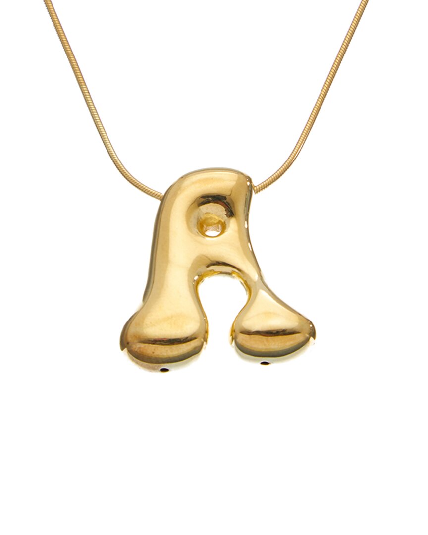 Meshmerise 18k Plated Initial Necklace