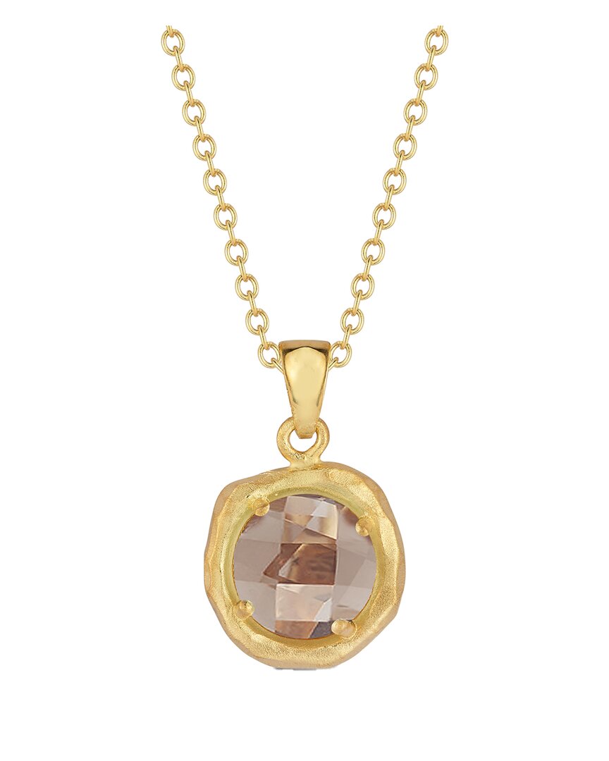 I. Reiss 14k 1.75 Ct. Tw. Diamond & Smokey Topaz Necklace