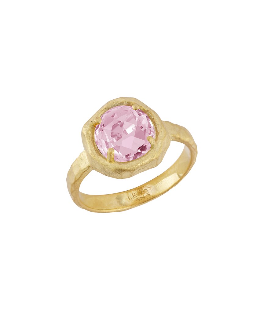 I. Reiss 14k 1.75 Ct. Tw. Diamond & Rose Quartz Cocktail Ring
