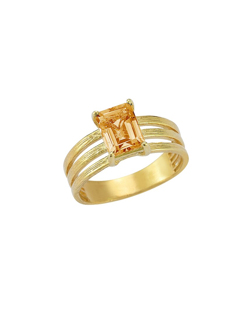 I. Reiss 14k 1.50 Ct. Tw. Diamond & Citrine Cocktail Ring